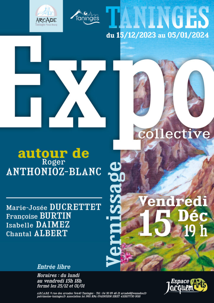 Expo Taninges Autour de Roger Anthonioz-Blanc