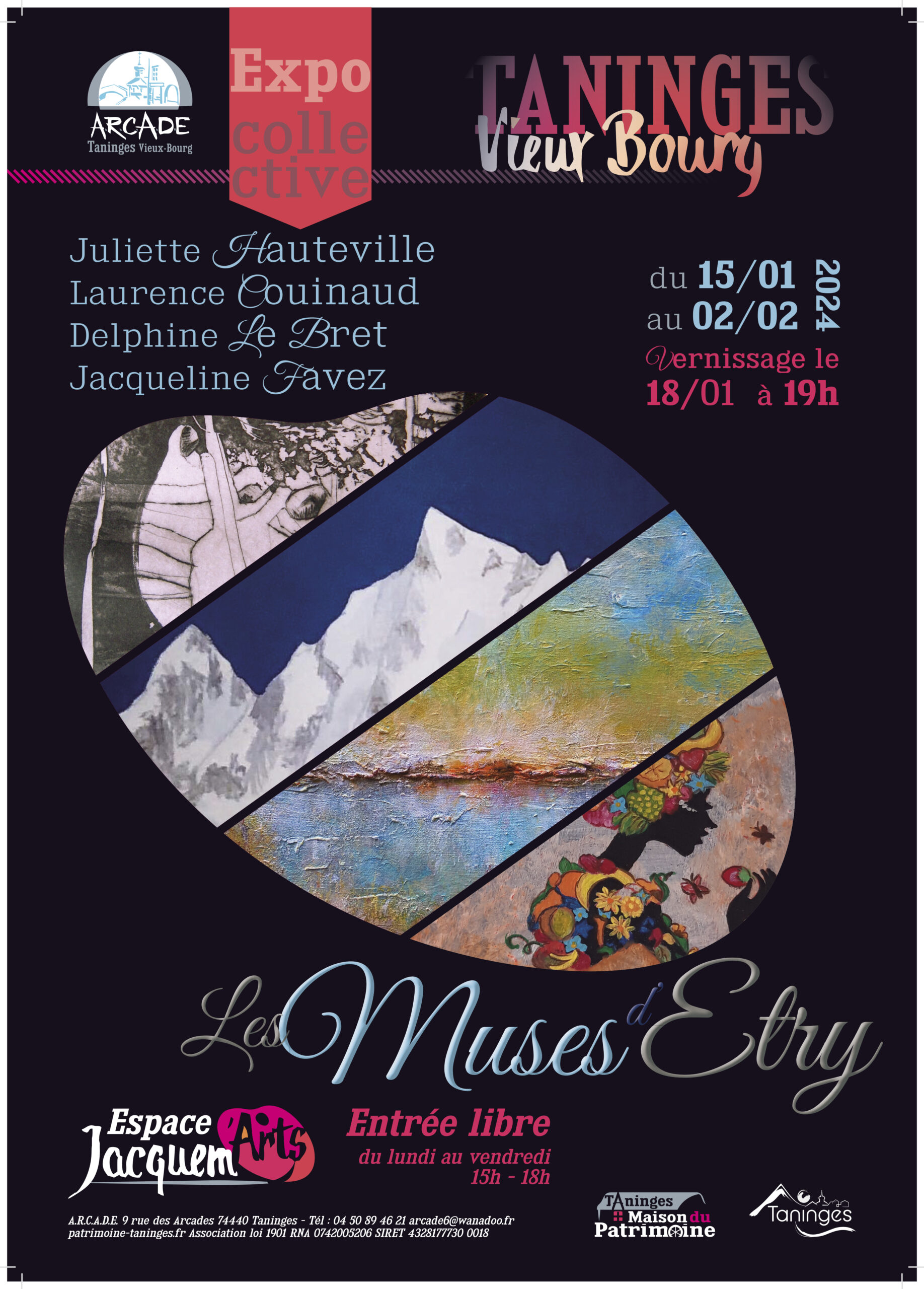 Affiche de l'exposition Les Muses d'Etry