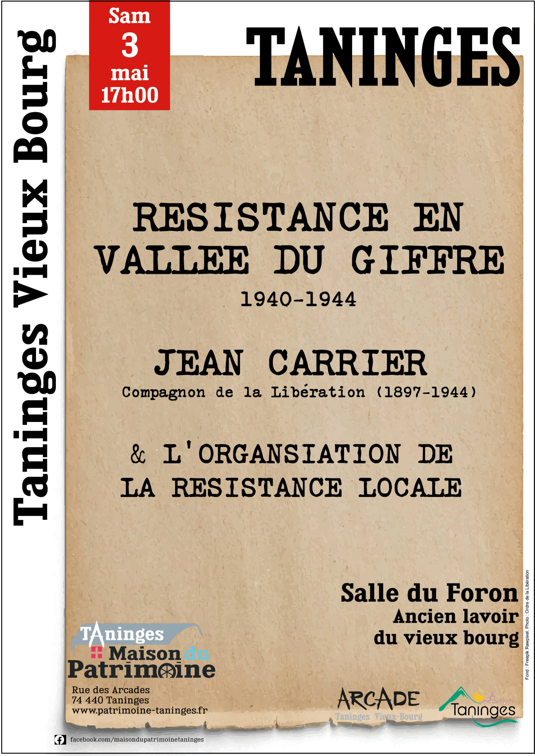 Visuel de l'affiche rencontre avec JC Carrier