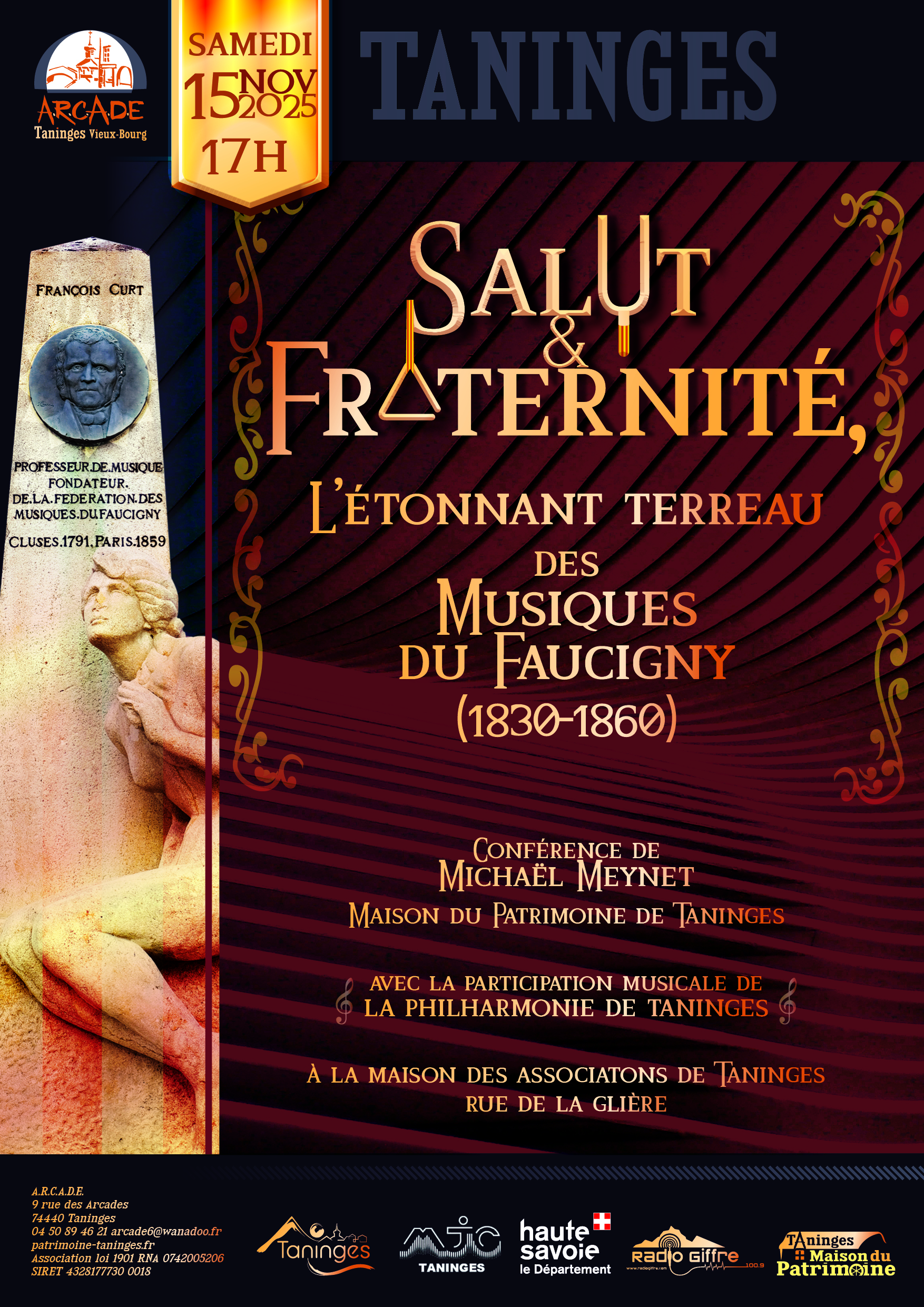 Affiche de l'animation Salut et Fraternité.