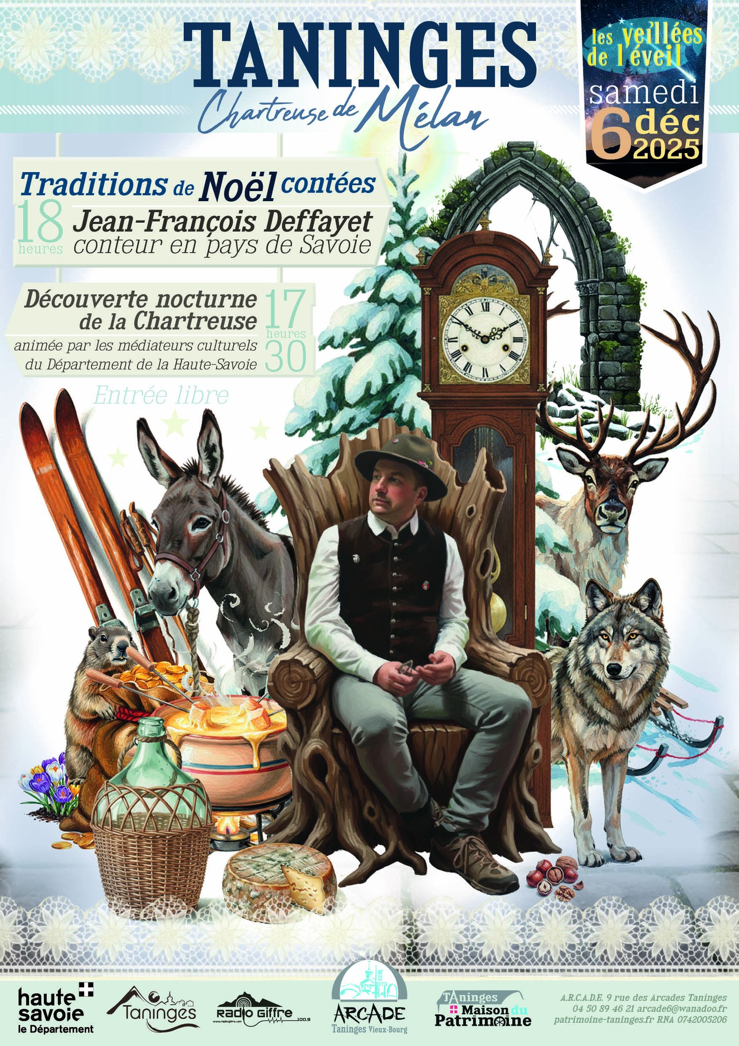 Image de l'affiche de la soirée avec Jean-François Deffayet