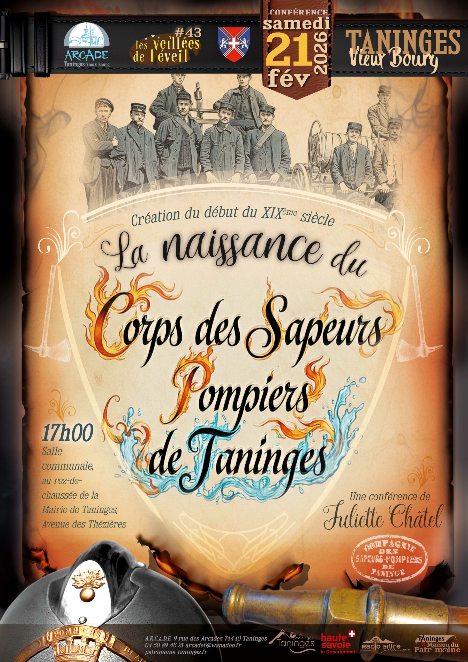 Affiche de la conférence de Juliette ChâteL.