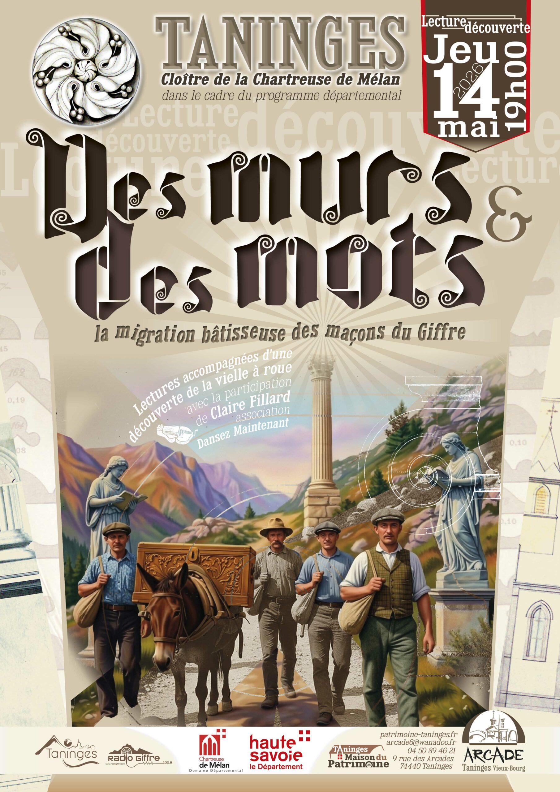 Visuel de la soirée Des murs et des mots.