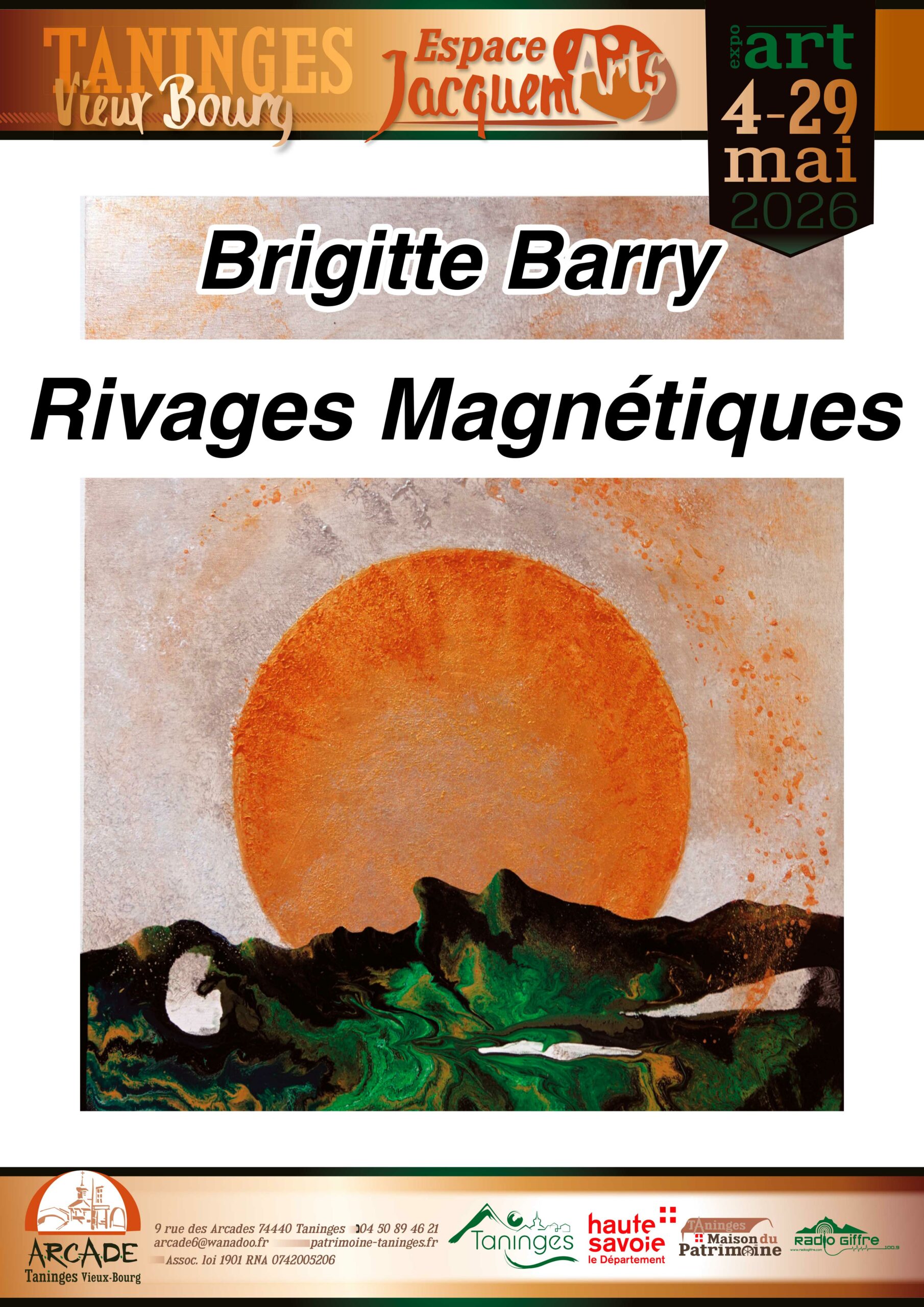 Affiche de l'exposition Brigitte Barry - Visuel