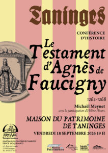 Visuel de l'affiche Le Testament d'Agnès de Faucigny.