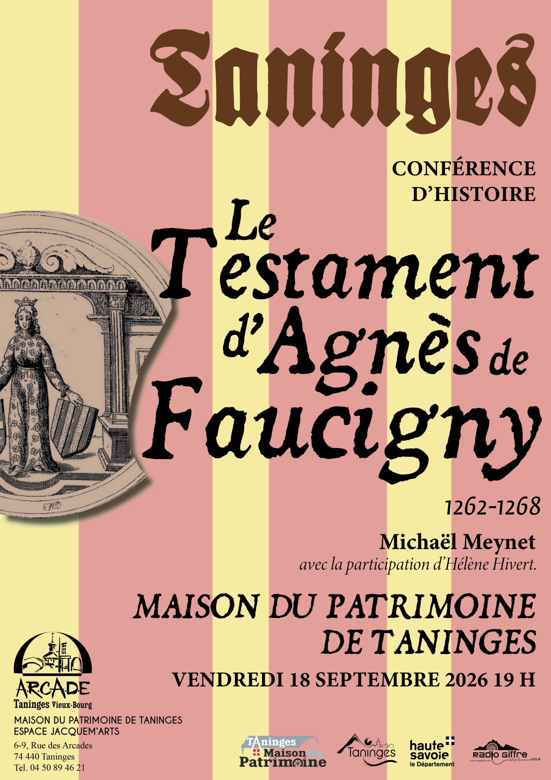 Visuel de l'affiche Le Testament d'Agnès de Faucigny.