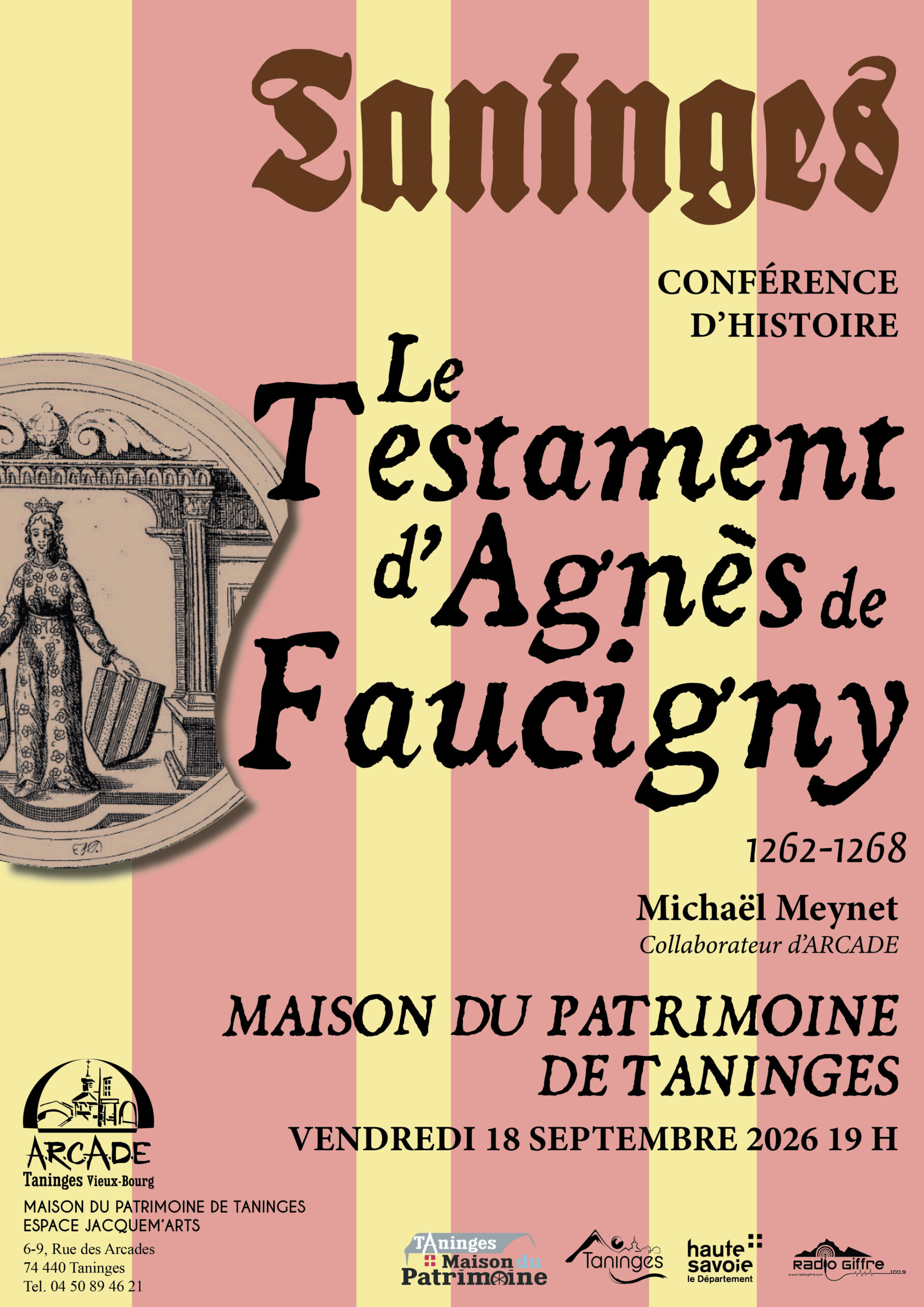 Visuel Le Testament d'Agnès de Faucigny.